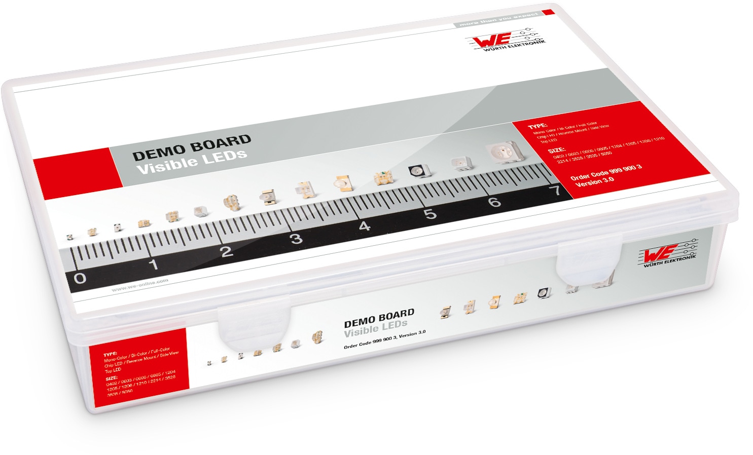 Demoboard Visible LEDs Optoelectronic Components Würth Elektronik